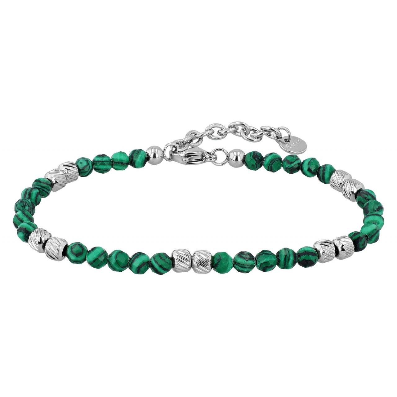Akzent® Pulsera "Willow" em Aço Inoxidável e Pedras Naturais - 0646
