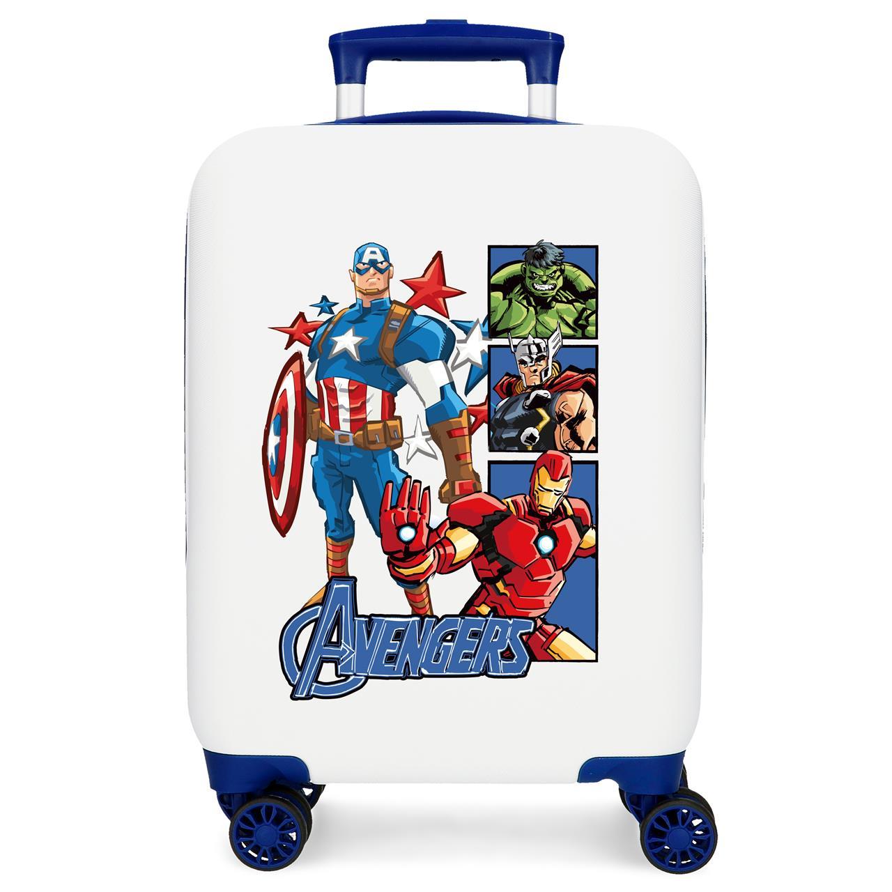 Maleta de cabina Avengers power squad blanco 33x50x20 cm