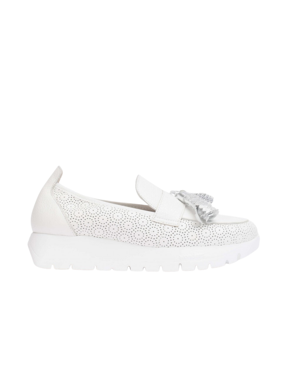 Zapato Mocasín Plataforma Mujer Borla Wonders Wild Off Glow A-2445