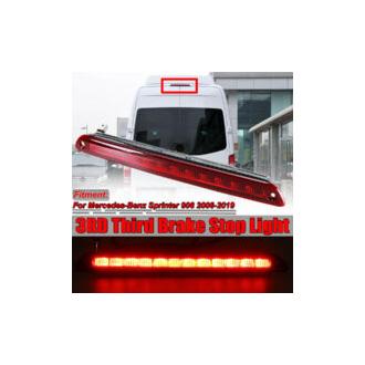 CA Tercera luz de freno, luz de freno de alto nivel, tercera luz de freno trasera LED compatible con Benz Sprinter 06-19 A9068200456