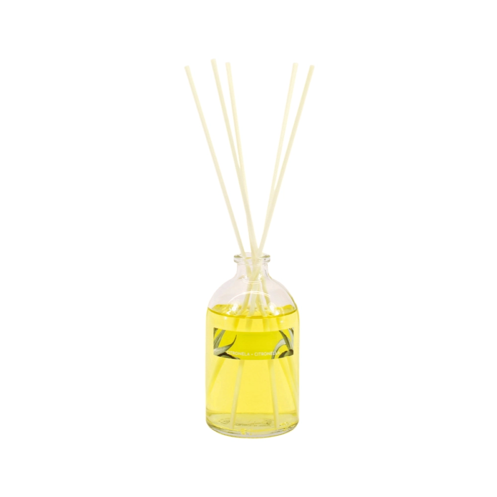 PLUSHOME Mikado Ambientador ,Frasco de Cristal 100ml y Varitas Difusoras