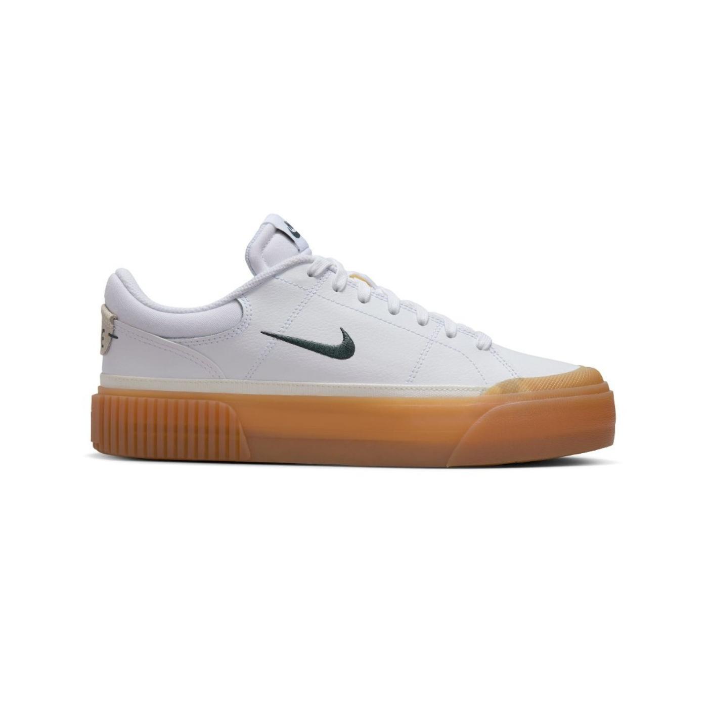 Zapatillas nike court legacy lift blanco caramelo de mujer.