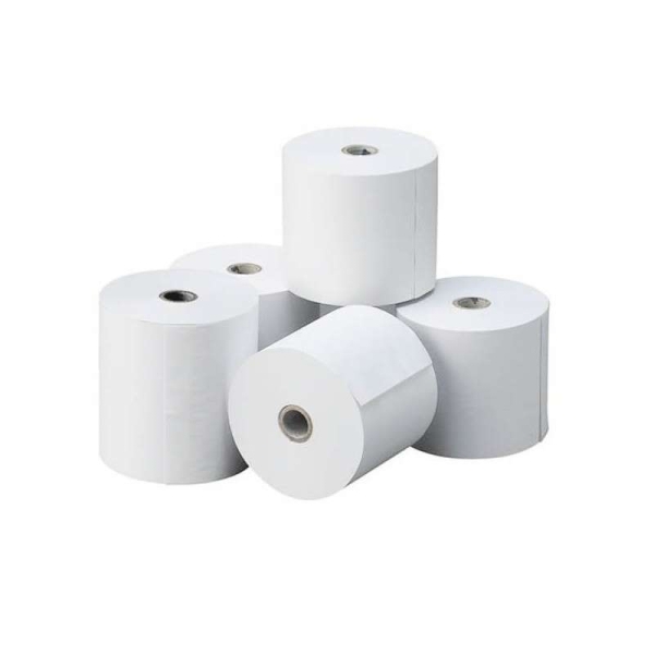 Oqonos rollo de papel termico 57x55x12mm, libre de bpa, fsc (10 uds)