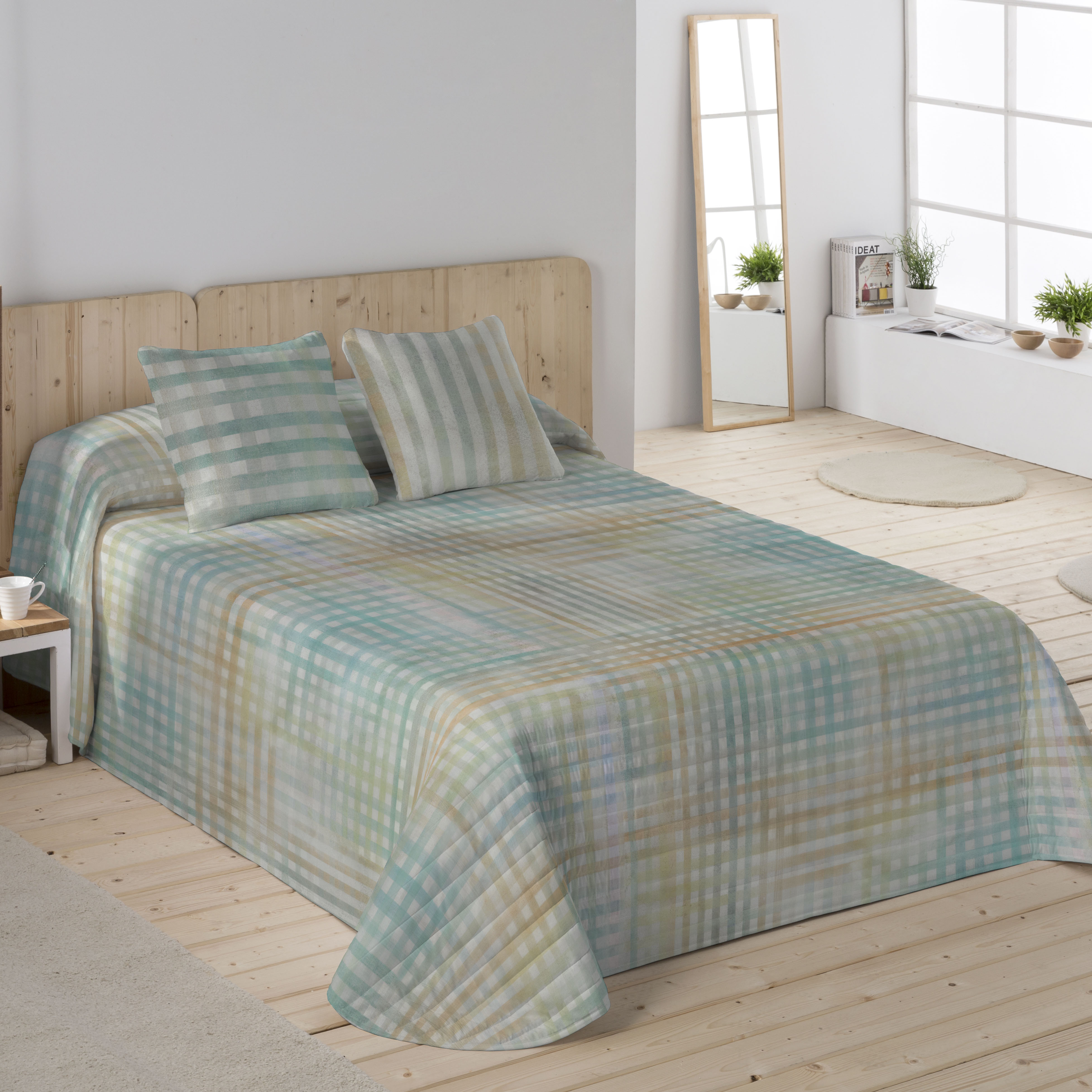 ICEHOME - Colcha Bouti Estampada 100% Algodón 144 Hilos - Relleno 70 gramos - Colcha Ligera para Cama 90/135/150/180 - Fabricado en España