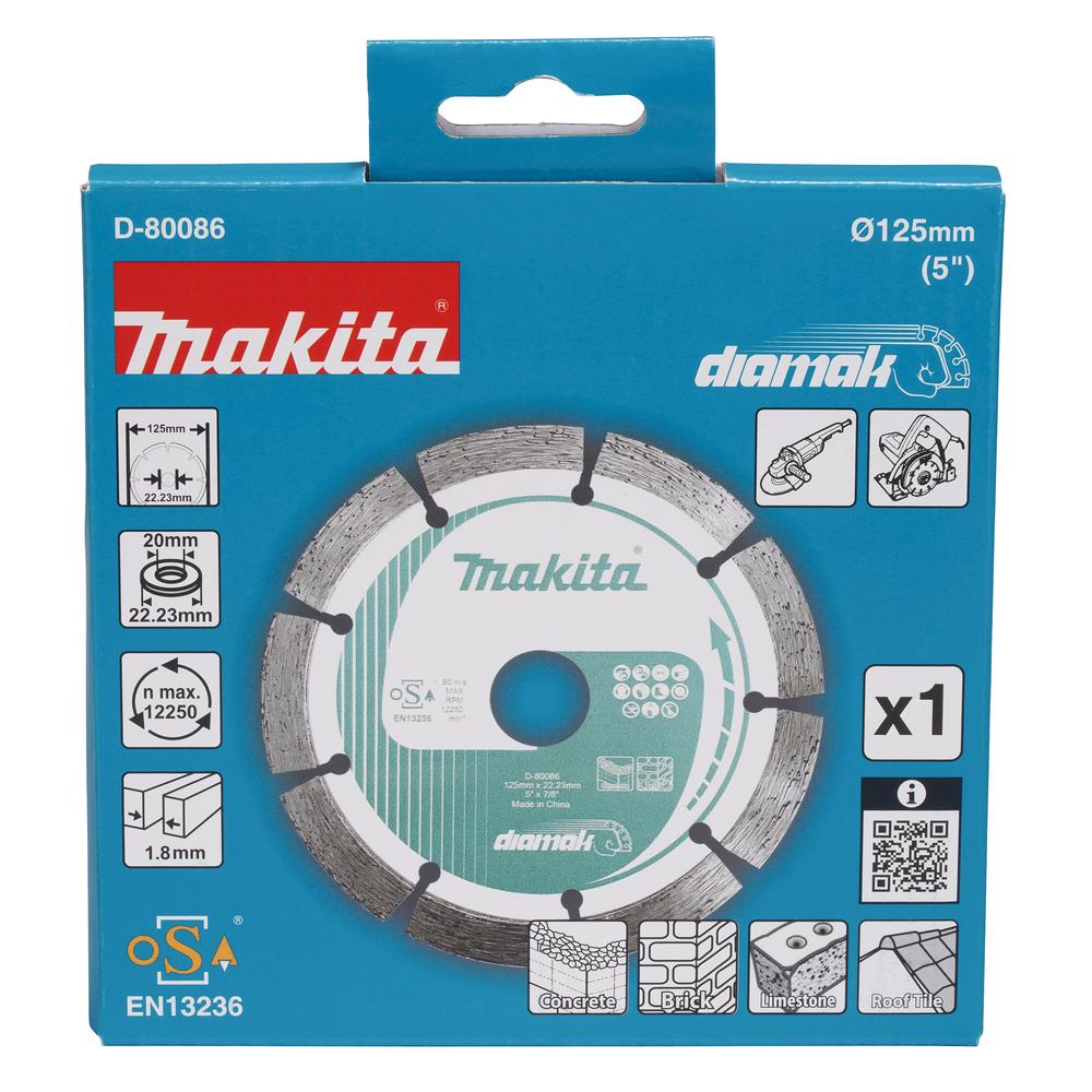 MAKITA D-80086 - Disco de diamante Diamak 125 x 22,23 mm
