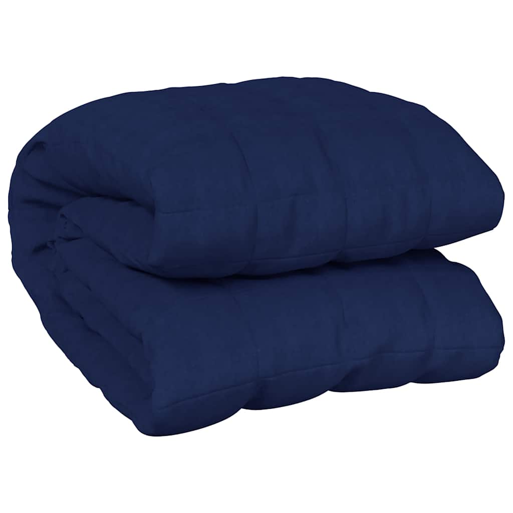 vidaXL Manta con peso tela azul 200x225 cm 9 kg