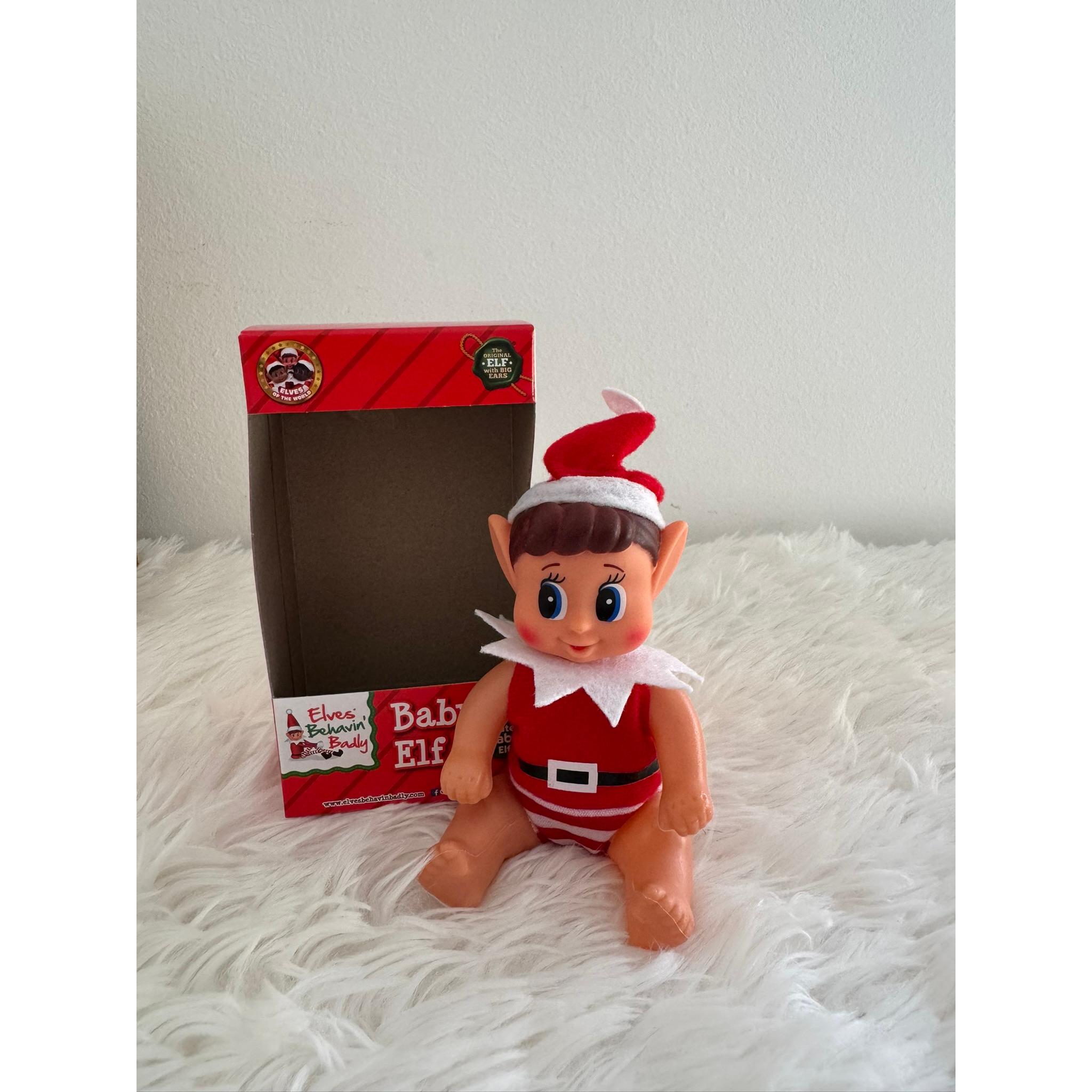 Pack Baby Elf 2º año-Bebé Elfo- Ayudante del Elfo travieso  Elves Behaving Badly-Juego de Adviento para Niños-Regalo especial para navidad- Elfo en casa-Juego elfo travieso-Pack navidad niños-Muñeco navidad accesorios-Elfo navidad travieso-Elfie-Elvie