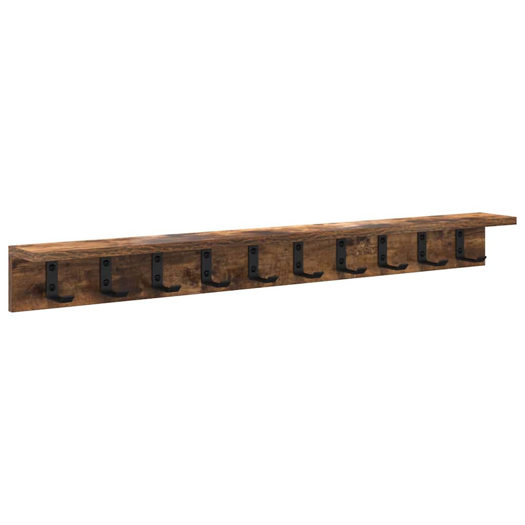 vidaXL Perchero de pared Montada en la pared 100 x 10,5 x 10,5 cm Multicolor