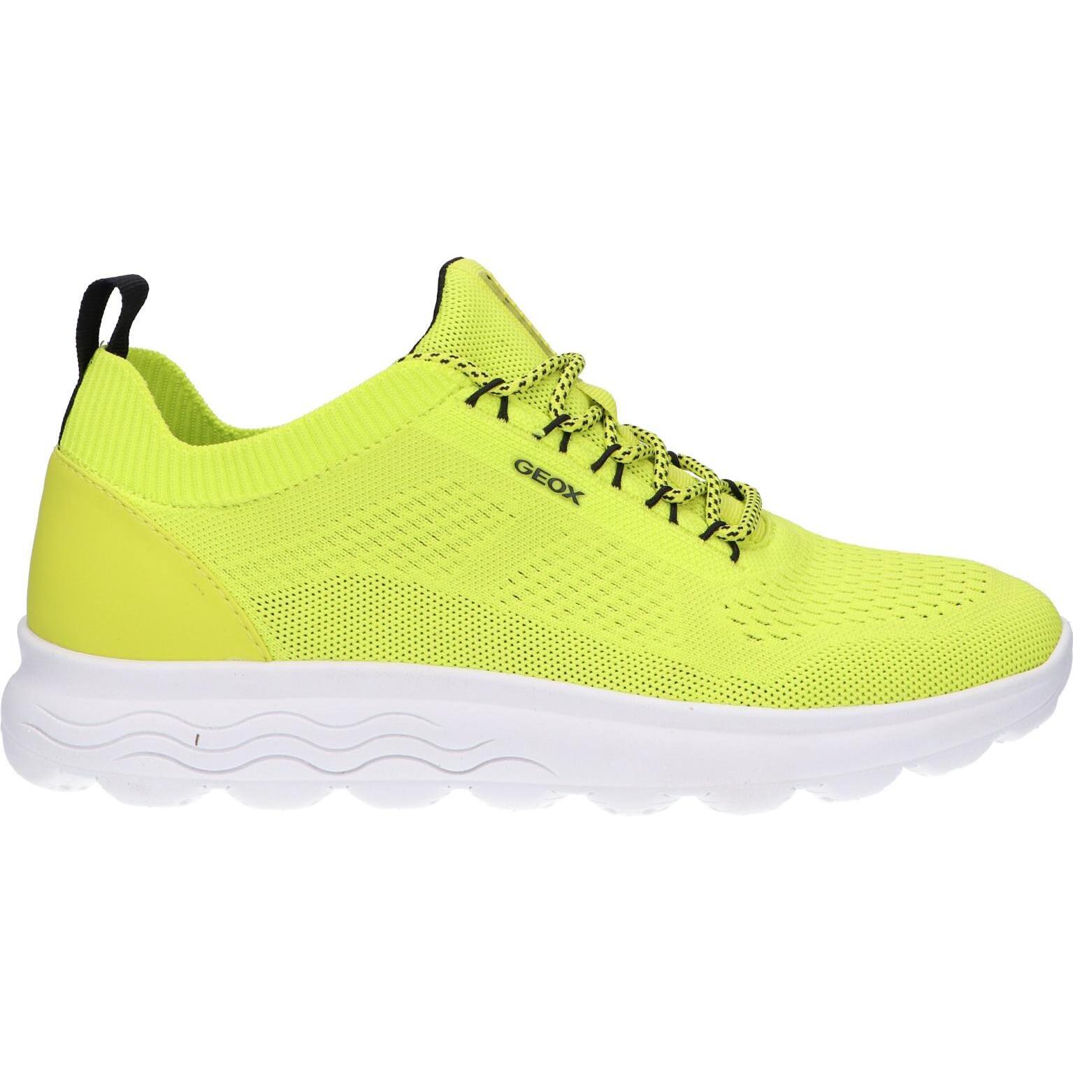 GEOX U15BYA 0006K U SPHERICA C3N9B FLUO GREEN Men's Sneakers-BLACK
