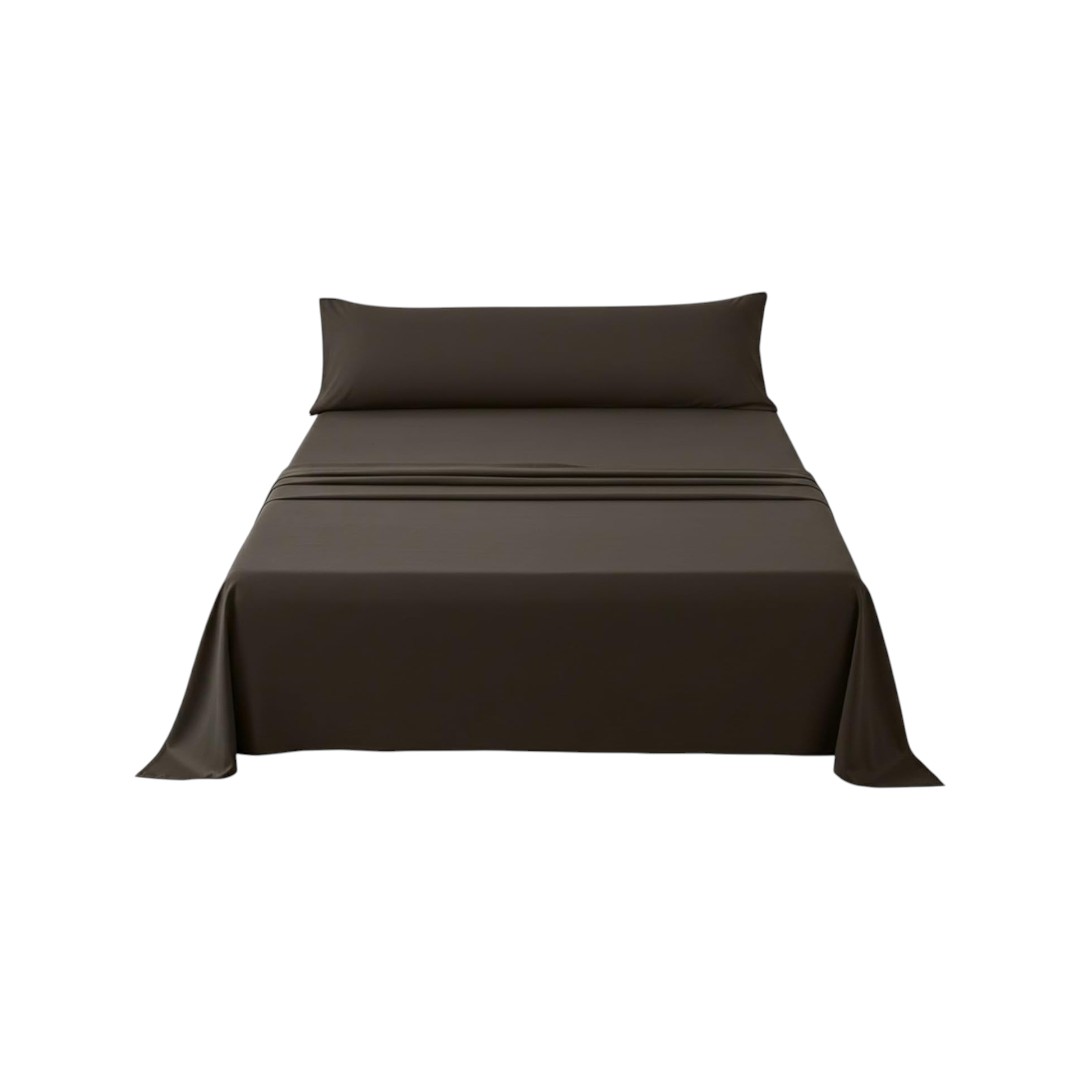 Juego de Sábanas para Cama 90/105/135/150/180cm Lisa, 3 Piezas, Sábana Bajera, Sábana Encimera y 1 Funda de Almohada, Suave y Fresca, Fácil de Lavar