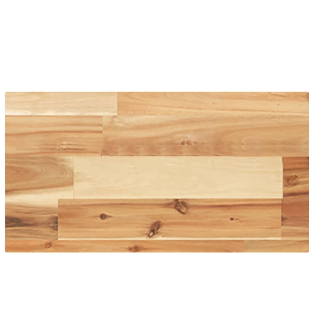 Vidaxl - Estante Flotante de Madera Acacia Maciza con Acabado Al Aceite 60x20x4 Cm - Marrón y Marrón Oscuro