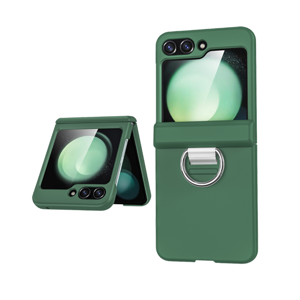 PACIFICO Funda Plegable con Anillo Sujetador Compatible con Samsung Galaxy Z Flip 4 / Z Flip 5 / Z Flip 6 / Z Flip 7 / Z Flip 8, Carcasa Protectora Disponible en 7 Colores