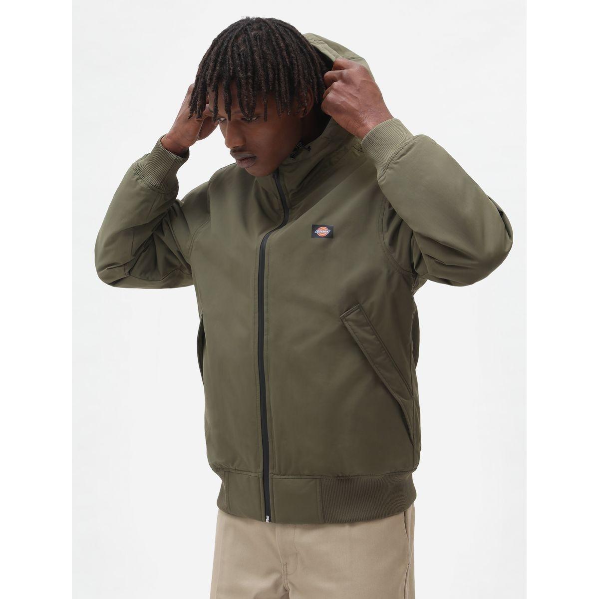 Dickies Cazadora Sharpy Verde Militar Resistente Al Agua
