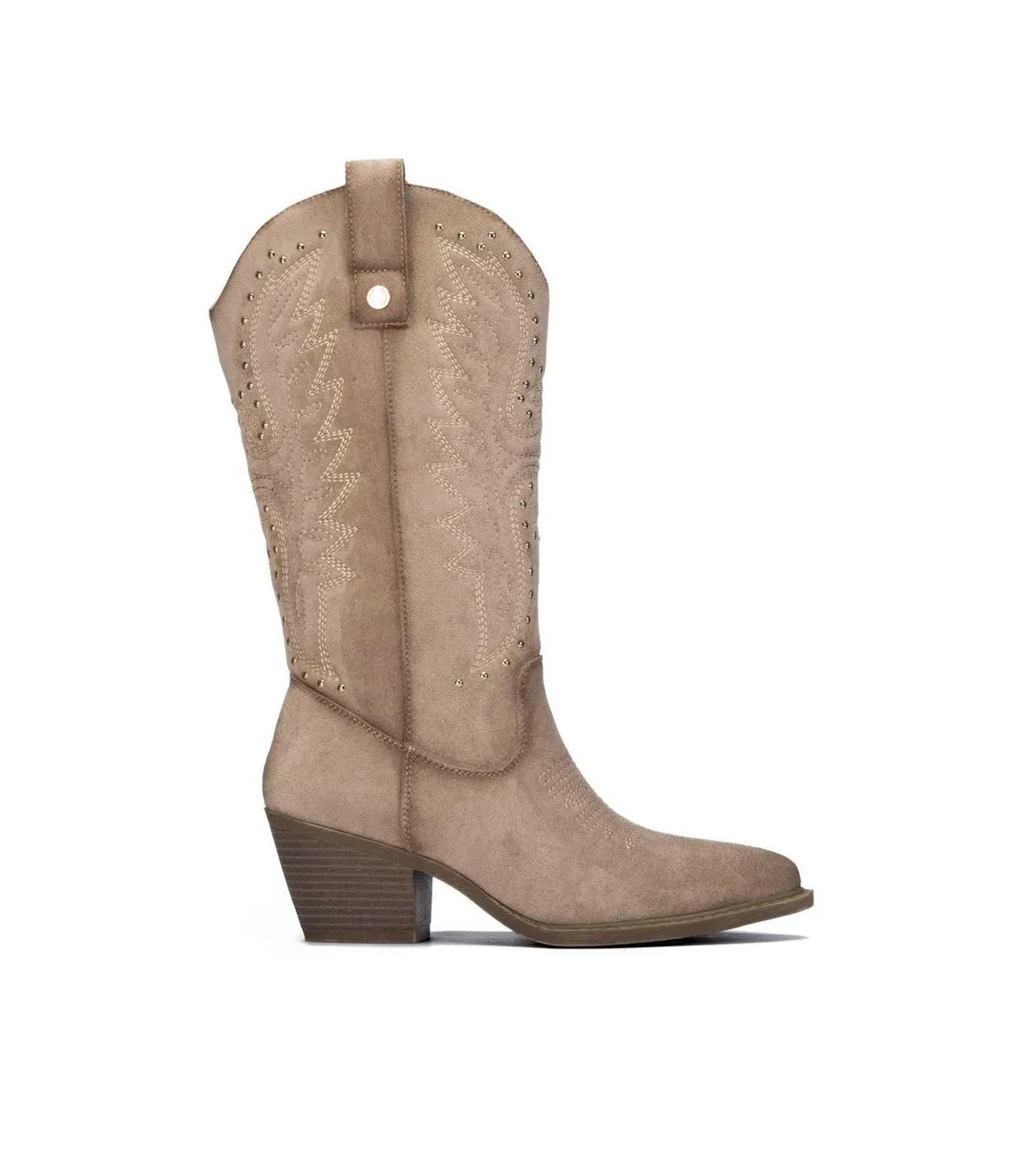 Botas Xti 146102 Mujer Cowboy beige Bordadas603550018