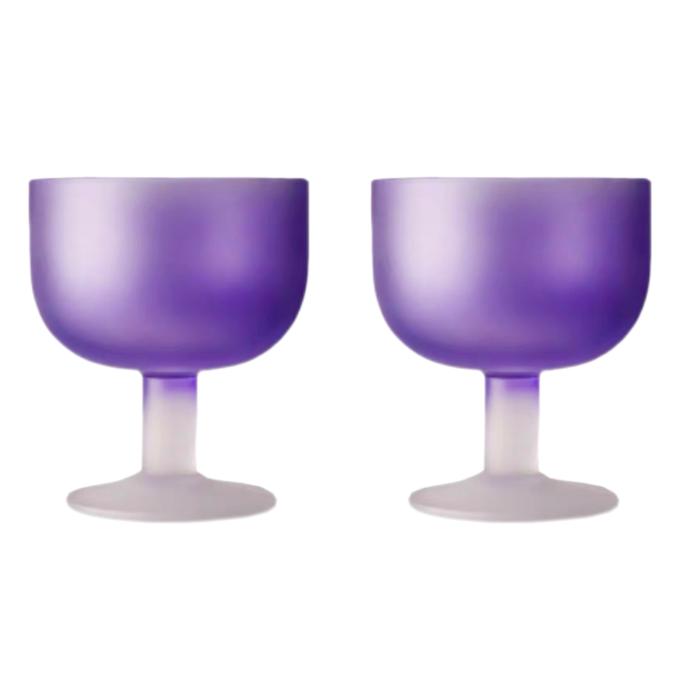 TRESV Set de 5 o Set de 2 Copas de 270ml,Copas de colores de cristal,Copas de Vidrio,Apto para lavavajillas,Productos de vidrio de alta calidad,Copas de Vino, Cerveza, Champán,Bebida, Alcohol y Agua, Apto para uso diario