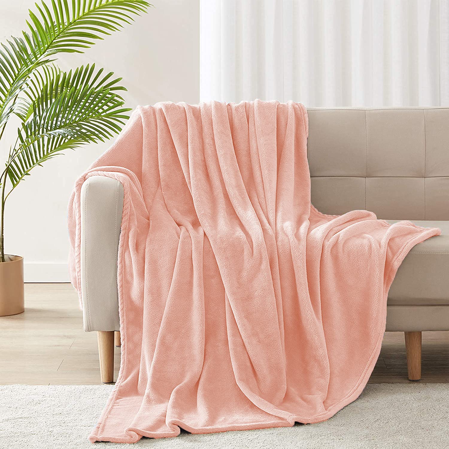 Yibo Manta de Franela para Sofá, Manta de Franela para Cama, Manta para Mascotas, Mantas Ligeras, Extra Suave Cálido