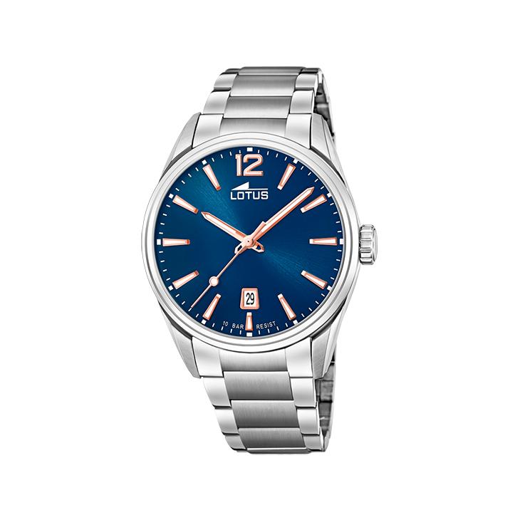Reloj para Hombre LOTUS – Esfera Azul y Estilo Minimalista Moderno 18692/2
