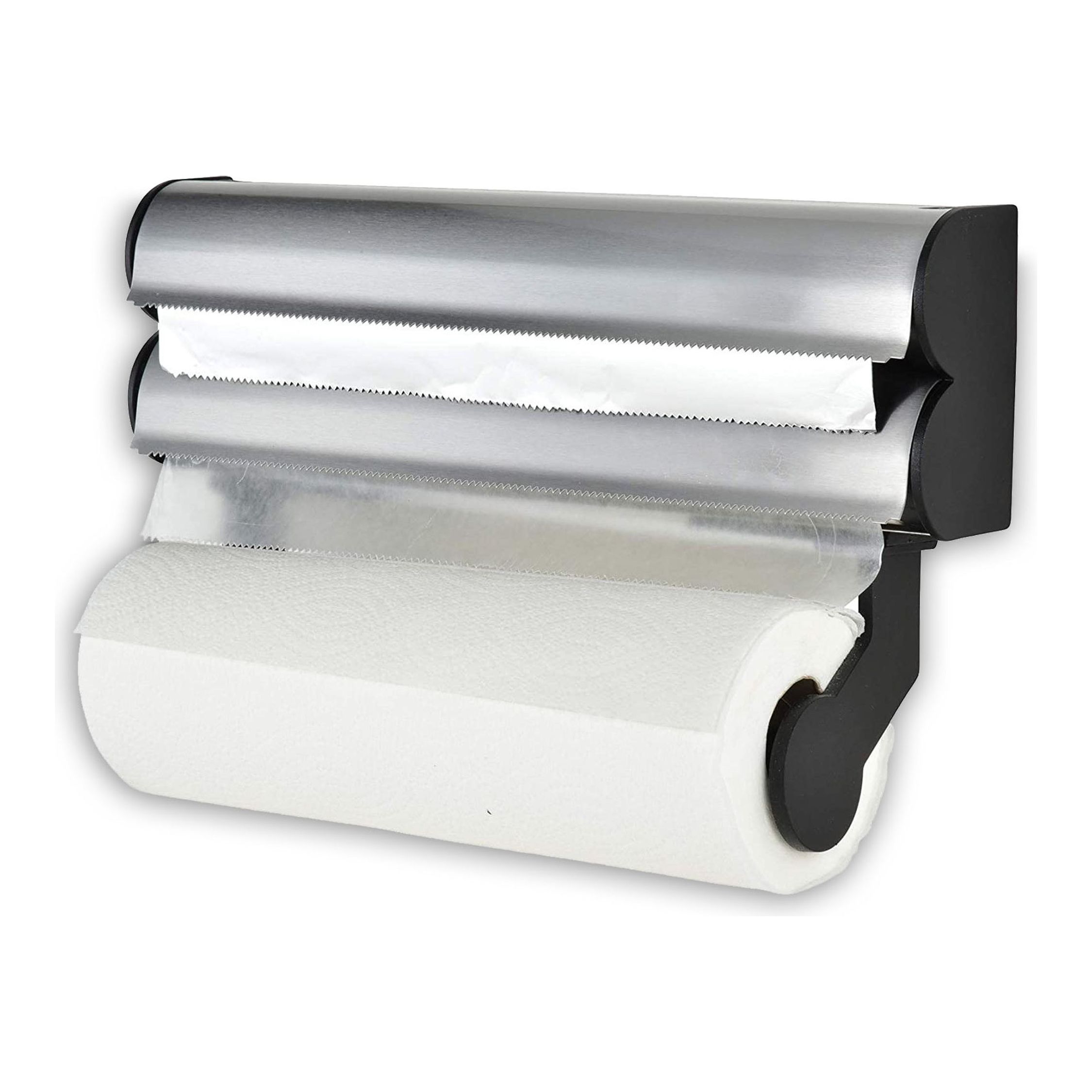 Confortime - Dispensador de Aluminio para Film y Papel, Resistente y Duradero - Diseño Elegante, Fácil de Limpiar y Rellenar