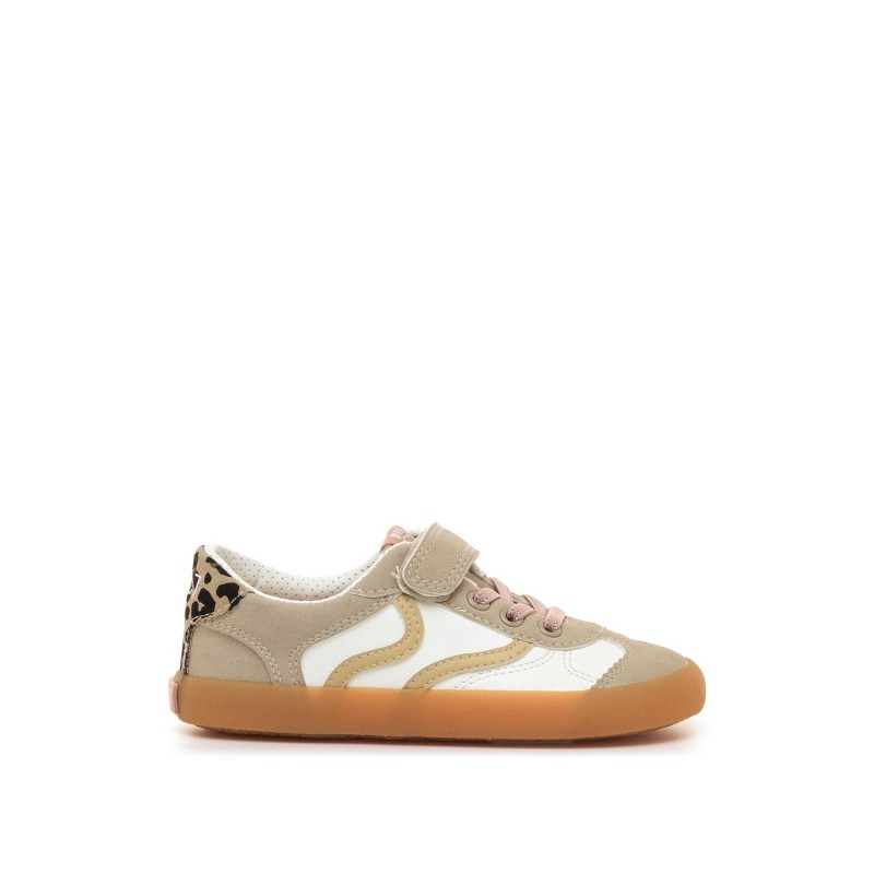 Zapatillas deportivas niña MUSTANG 49042 C60942 DEPORTIVO ELASTICO+VELCRO BLANCO/ARENA 39709 26I