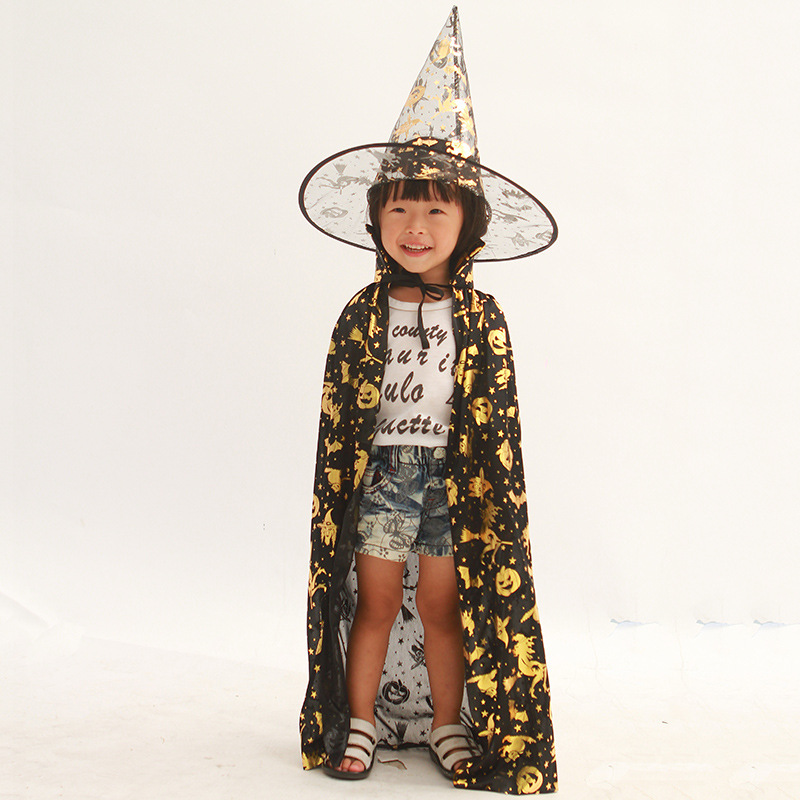 Disfraz de Halloween para niños: capa y sombrero