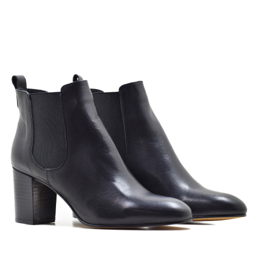 Botines de Tacón Elodie Andiara en Piel Coy Negro - Elegantes y Cómodos