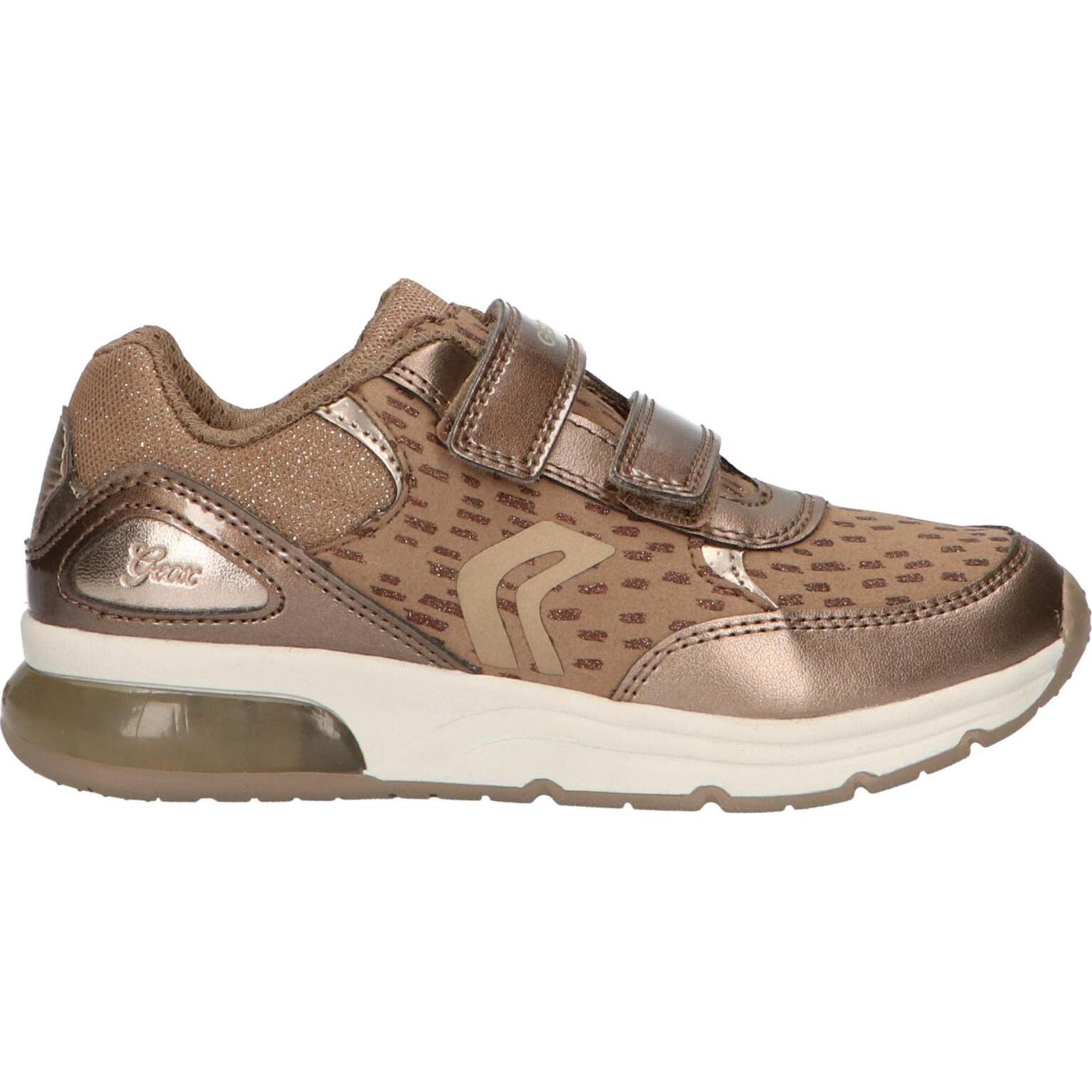 Geox j948vb 0dhaj j spaceclub c2016 dk gold girls' sneakers