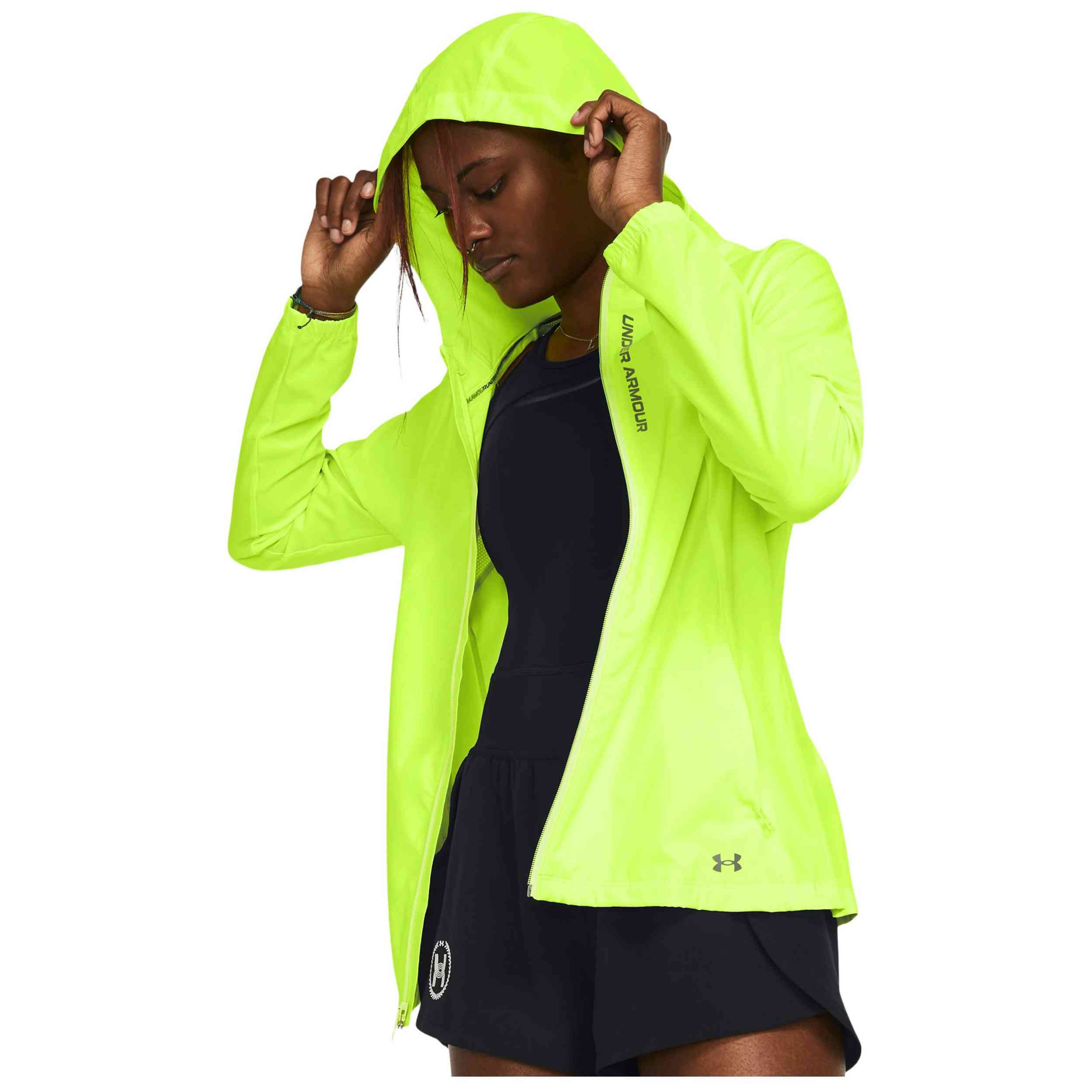 Chaqueta Under Armour modelo Ua Outrun The Storm Jacket en color Amarillo