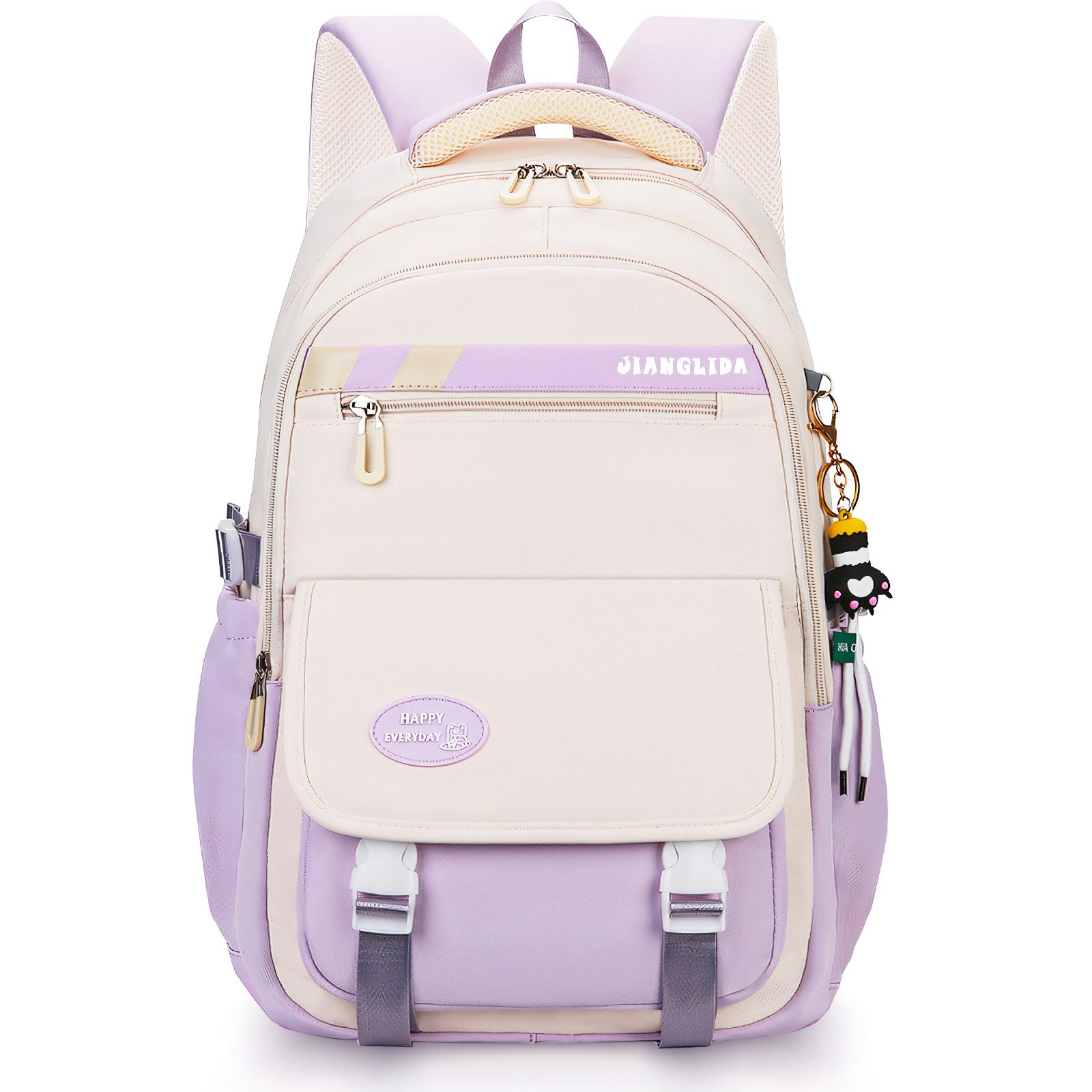 TK Mochila Escolar Mochila EscolarMochila Escolar AdolescenteMochila Escolar Niñas Niños (Ultima Mochila Impermeable con Doble CremalleraTirantes Acolchados ErgonómicosMúltiples Bolsillos Mochila Escolar)Satchel Ligero de Nylon para Viajes Escolare