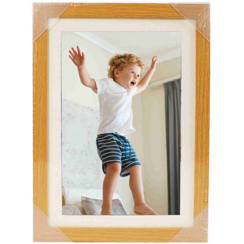 CA Marco de fotos de madera, caja para guardar pinturas al óleo, marcos de arte para niños, marco de fotos plegable para niños, bricolaje
