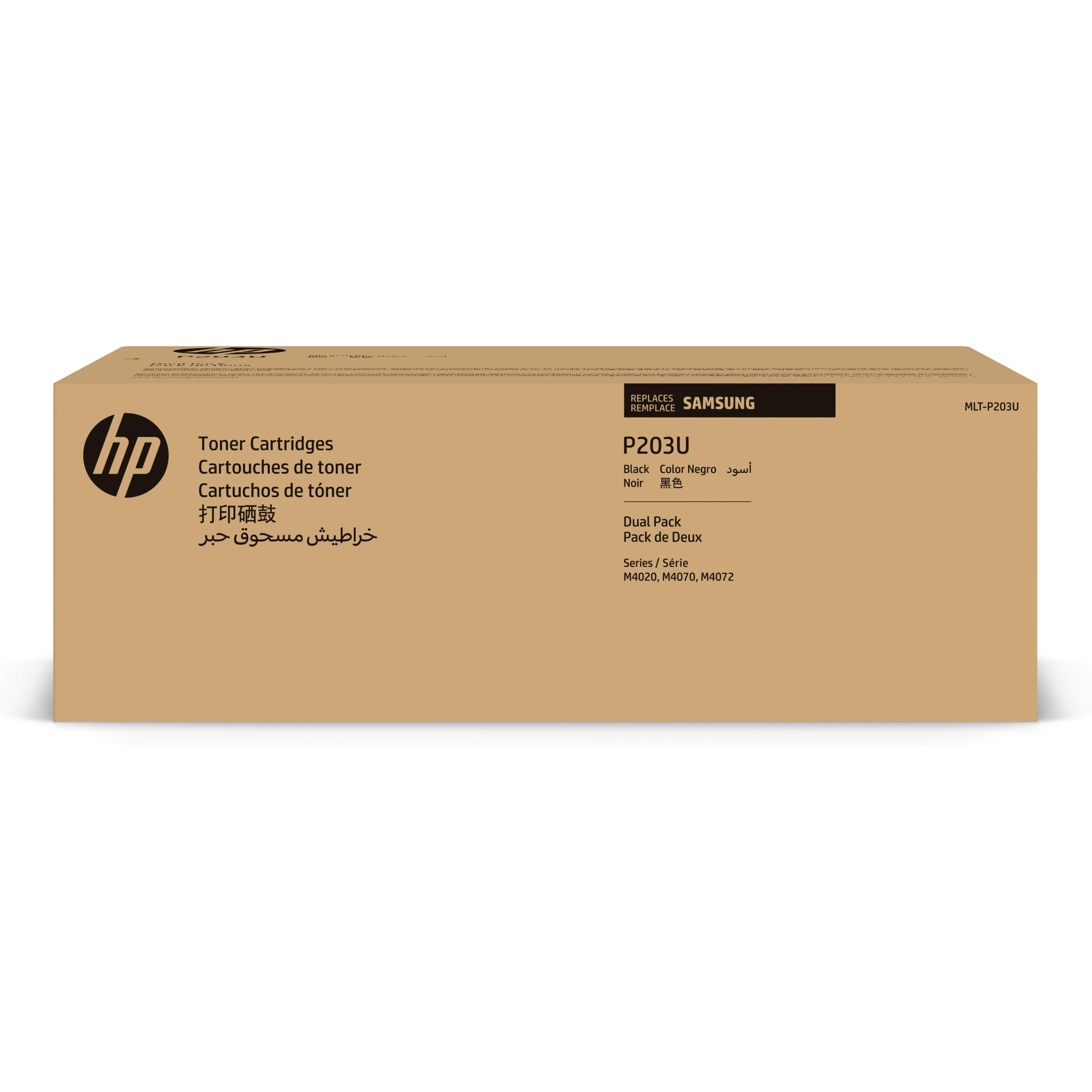 HP Samsung MLT-P203U 2-pack Ultra High Yield Black Toner Cartridges, Tóner de láser, 15000 páginas,
