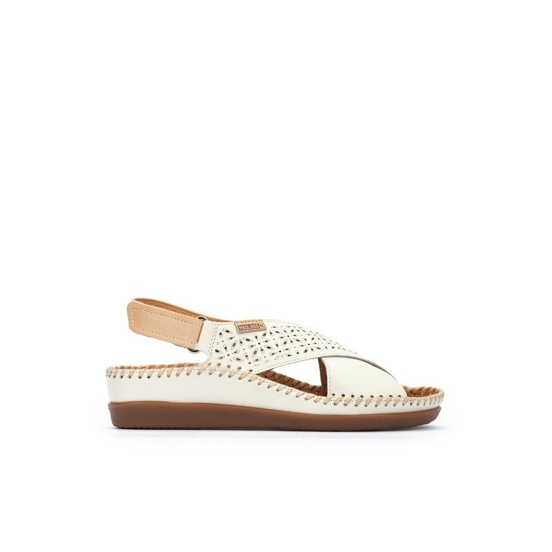 Sandalias planas de Mujer PIKOLINOS 0848C1 909 SANDLAIA CRUZADA NATA 38467 26V