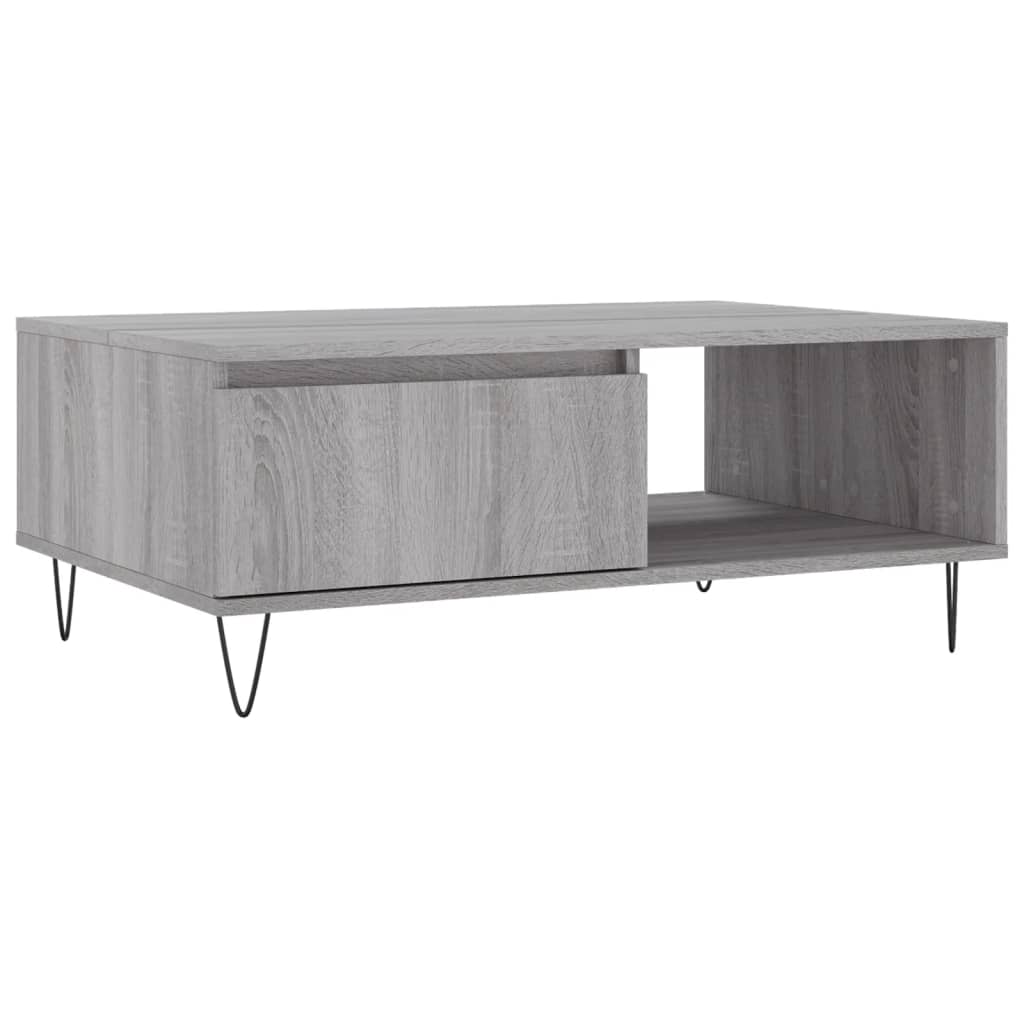 Vidaxl Mesa de Centro Madera de Ingeniería 90x60x35 Cm Blanco