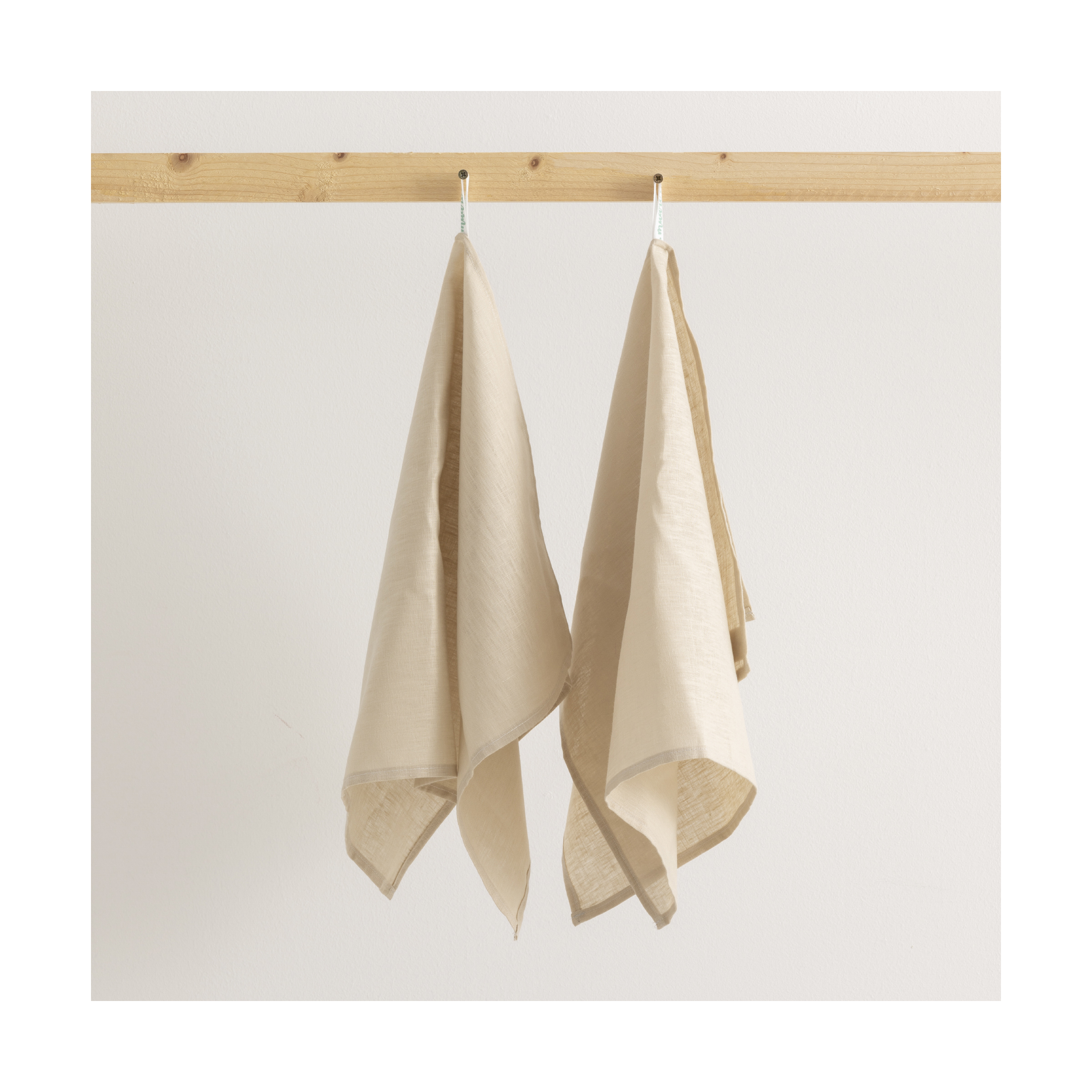 BL Belum - Paño de Cocina Lino Estampado 100% Algodón 45x70 Cm (Pack 2 Unidades)