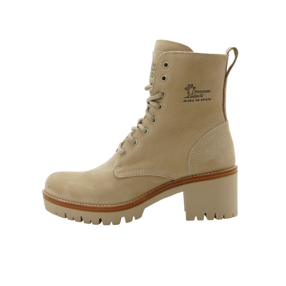 Panama Jack mod. PADMA botín para mujer en piel natural, cordones