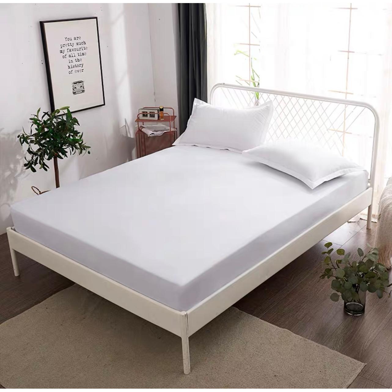 Sabana Bajera Ajustable Elastica 100% Poliéster de Alta Calidad, Funda Colchón Para Camas de 90/105/135/150, Hasta 30cm de Profundidad