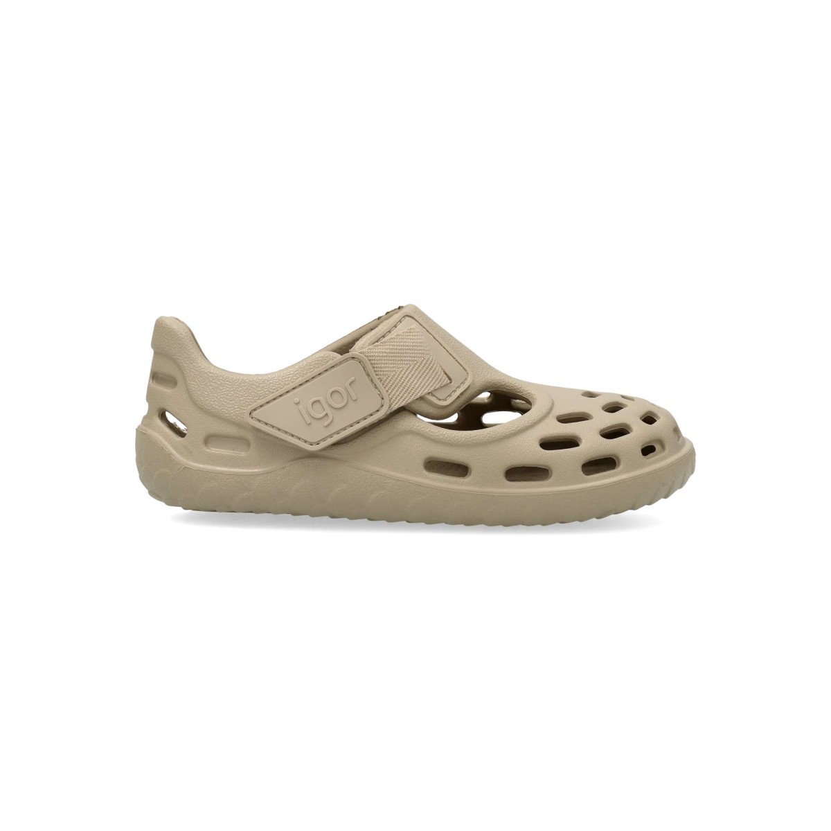 Igor - Zapatillas de agua cangrejera barefoot Tijuca para niños, superligeras de EVA con cero drop y cierre adherente verde