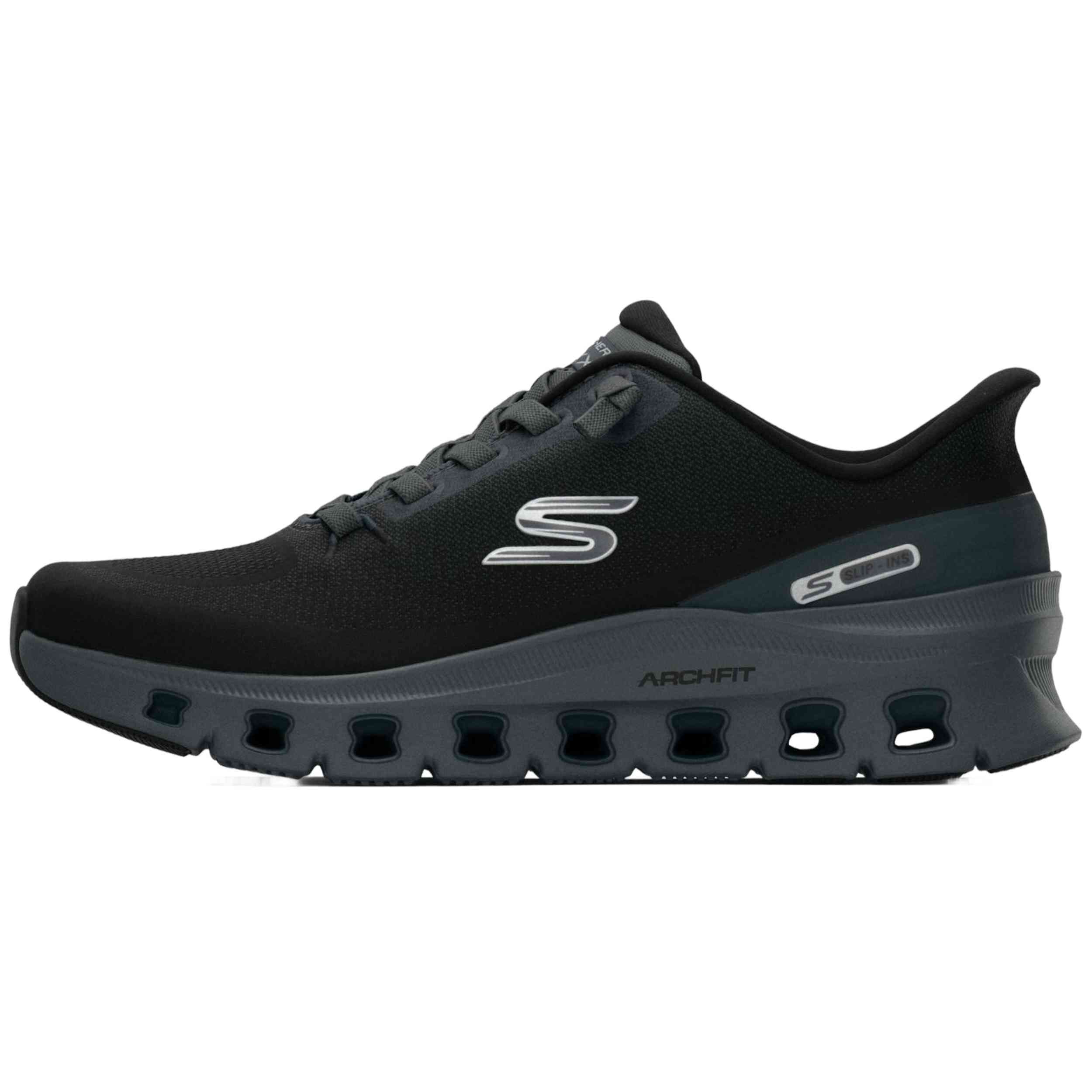 Zapatillas Skechers modelo 233110-BKCC para Hombre en color grisaceo