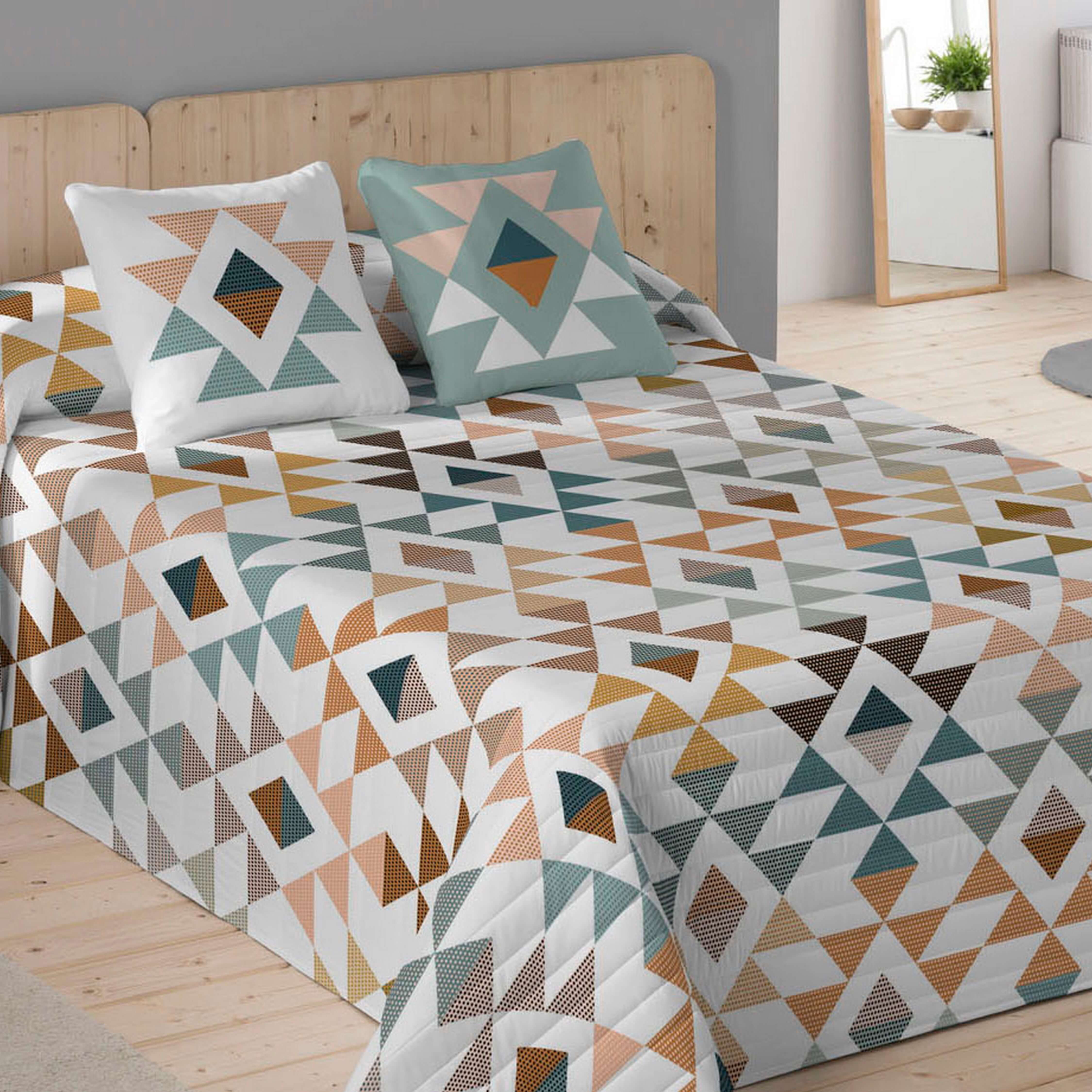 ICEHOME - Colcha Bouti Estampada 100% Algodón 144 Hilos - Relleno 70 gramos - Colcha Ligera para Cama 90/135/150/180 - Fabricado en España