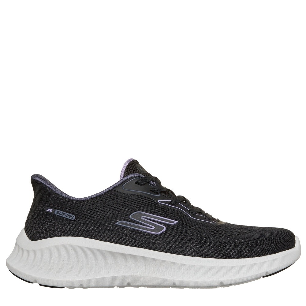 Cómoda  SLIP-INS GO WALK NOW NEGRA de SKECHERS: calzado vegano y ligero. Malla textil negra, plantilla Goga Mat y entresuela 5GEN que amortiguan; suela de goma flexible. ¡Cómpralas ahora! Altura Tacón bajo (1-3 cm) Referencia