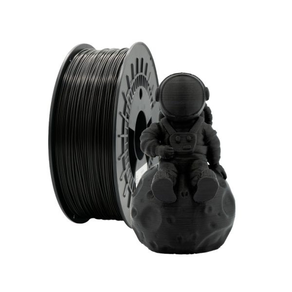 Filamento 3d pla mate negro | pla mate - diametro - bobina - color negro