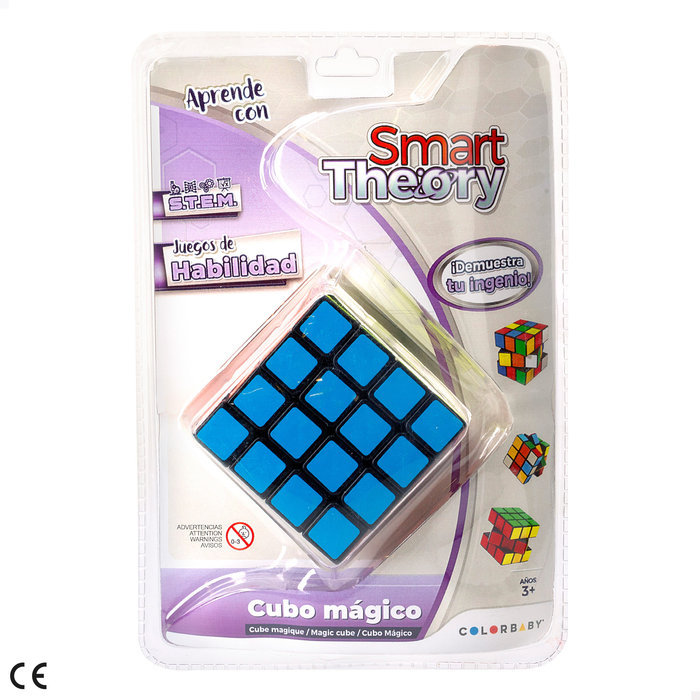 COLORBABY CUBO MAGICO ROMPECABEZAS 6.5 CM SMART THEORY JUGUETE IMPULSO 7x7x22 Cms.