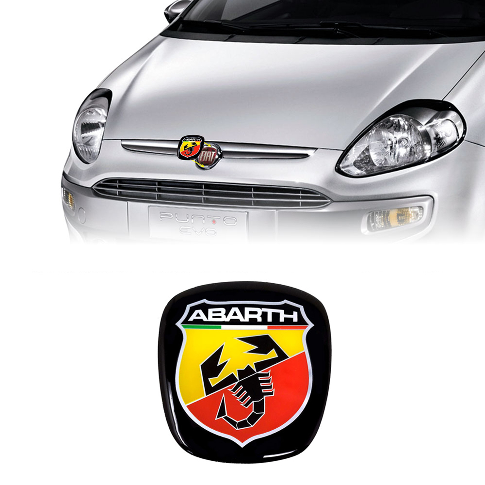 Abarth 3D Replacement Logo Adhesive para Fiat Punto Evo, Delantero