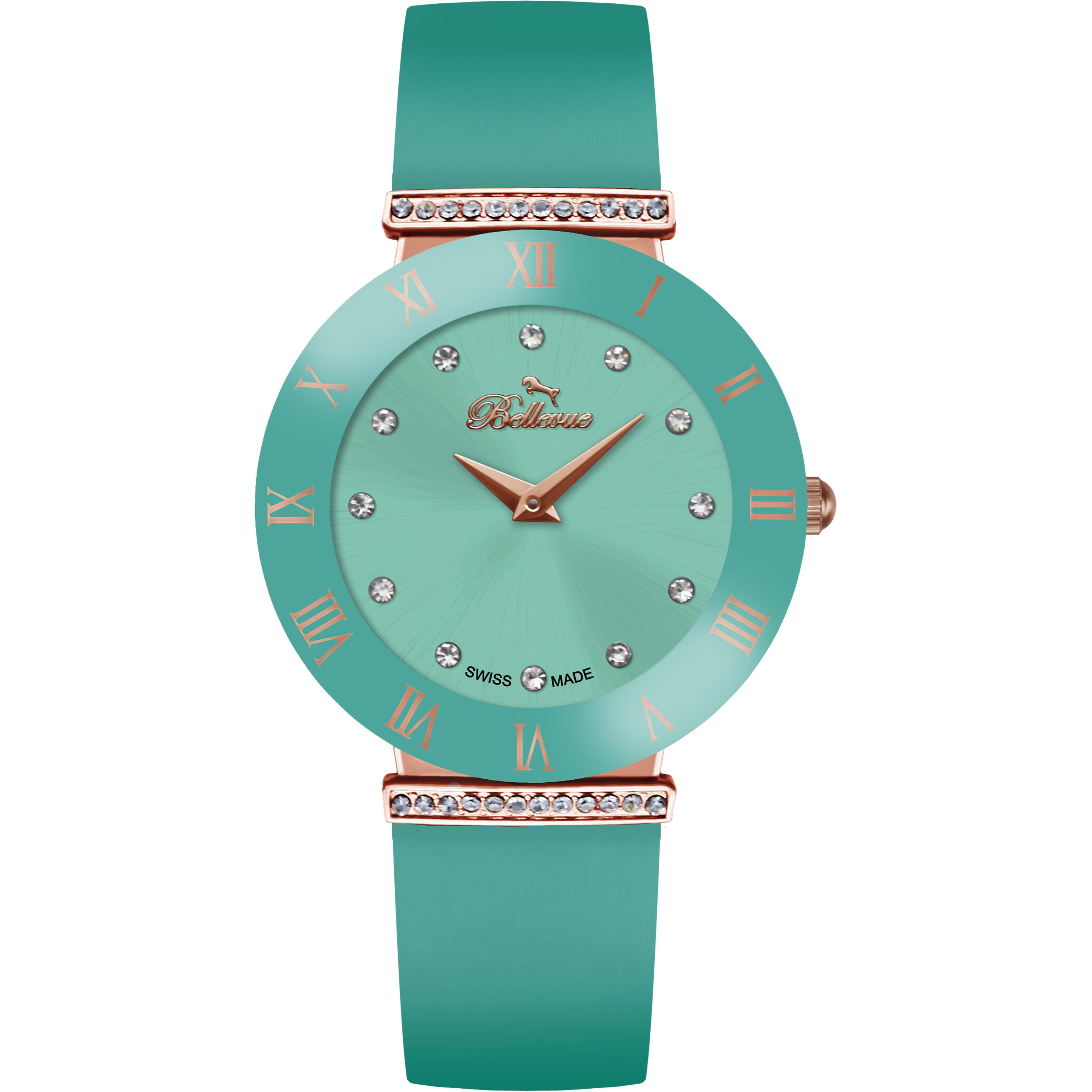 Bellevue Reloj Mujer Analogico Cuarzo con Correa de Tela E.110