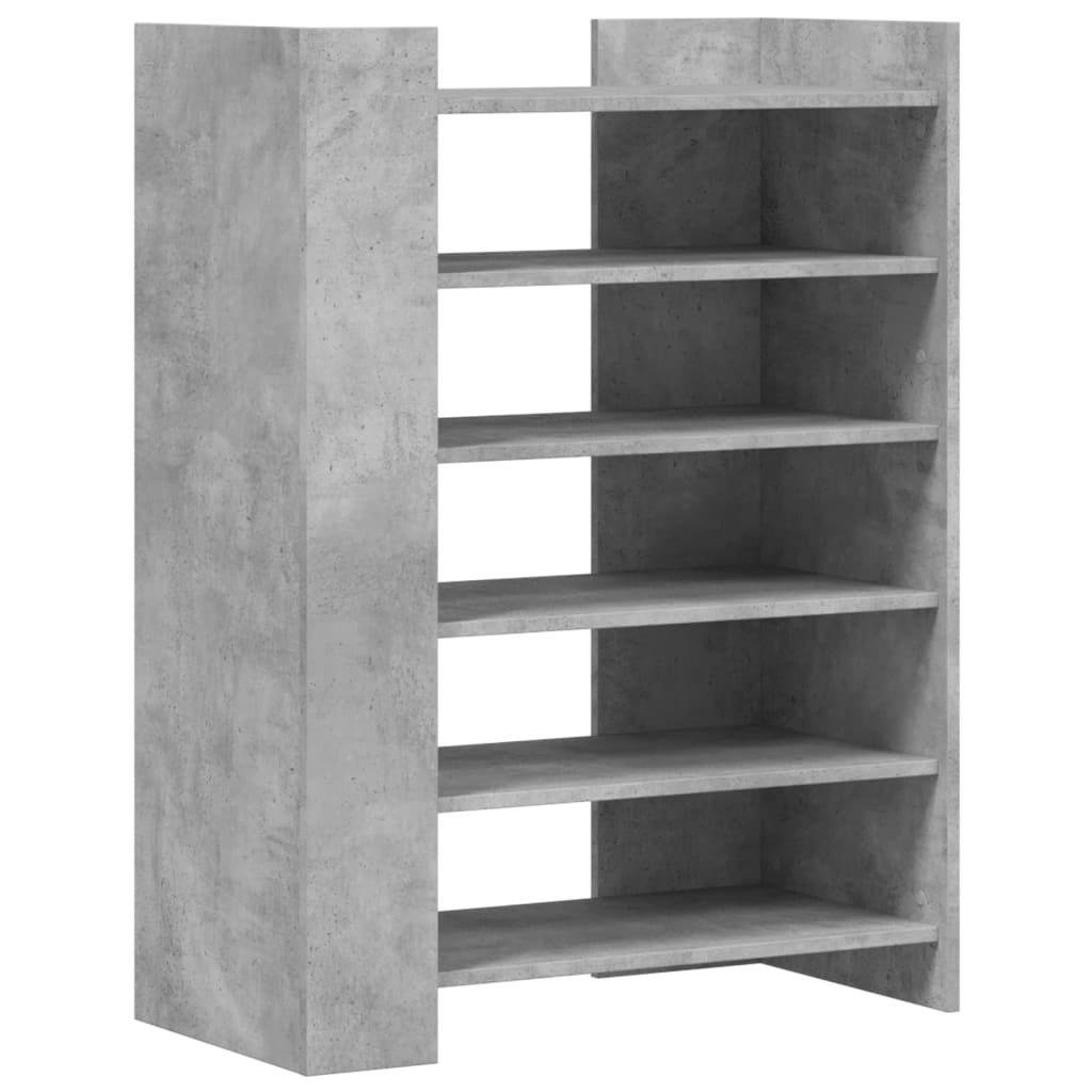 vidaXL Mueble zapatero madera de ingeniería 74,5x37,5x100 cm Color Blanco,  Negro,  Gris hormigón