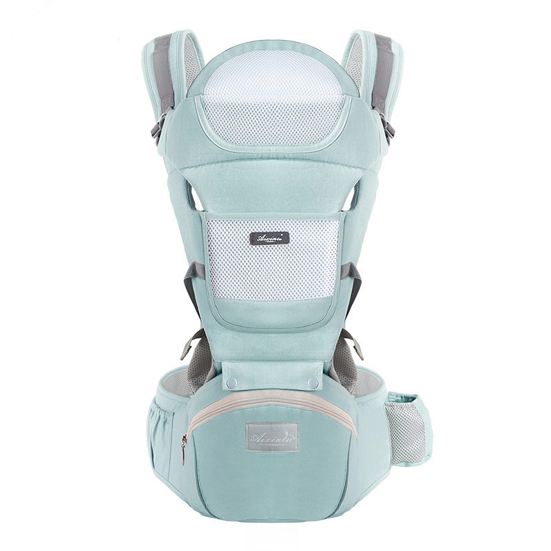 Portabebés, versátil portabebés 9 en 1 con almohadilla lumbar, mochila portabebés para niños pequeños, bebés, padres recién nacidos (7-45 libras), adecuado para todas las estaciones