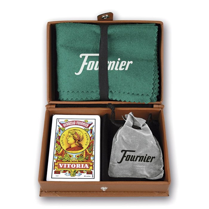HERACLIO ESTUCHE POLIPIEL DOBLE MUS Y TAPETE FOURNIER