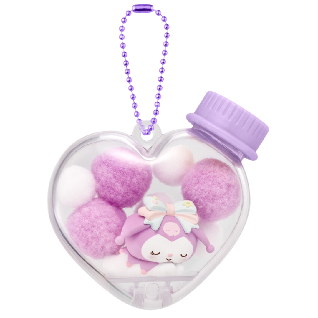Bandai Sanrio llavero con estuche en forma de corazón y chicle, 7 variantes