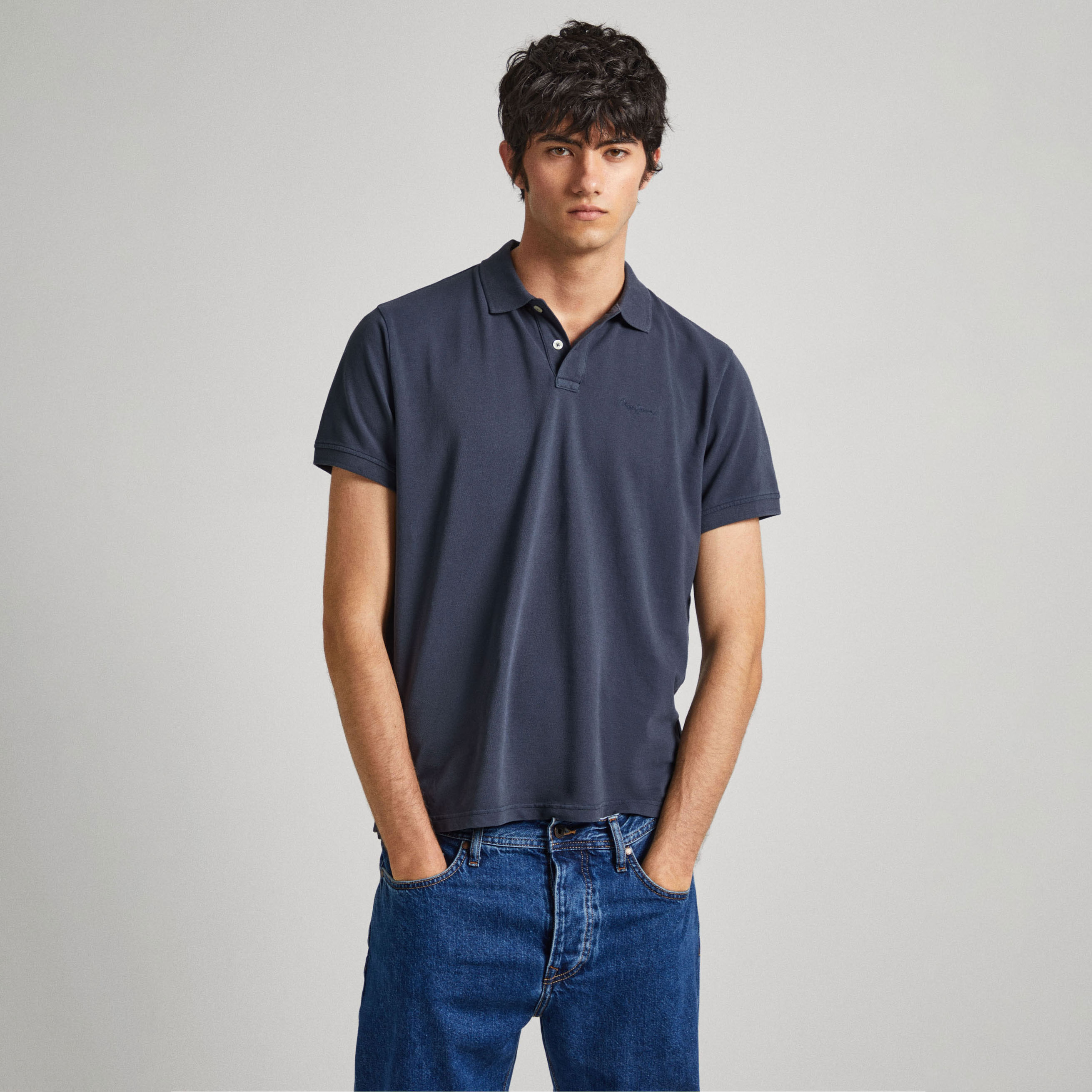 Pepe Jeans Polo New Oliver Gd Azul PM542099-594 , para Hombre