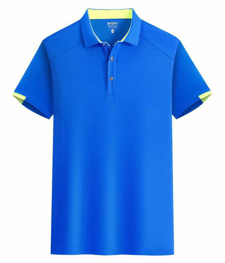TK Camisa Polo Hombre De Verano 2024 Alta Calidad Secado Rápido Moda Trendy Corta Transpirable Poliéster Estilo Casual