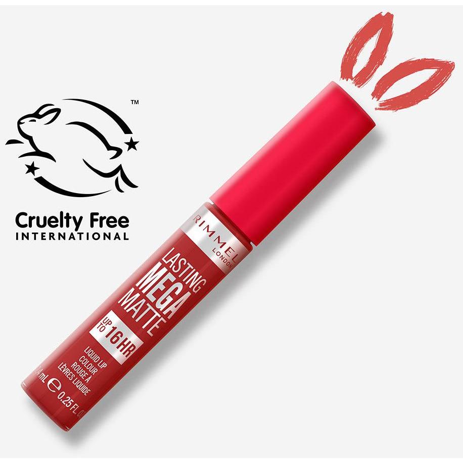 Rimmel Lasting Mega Matte Liquid Lip Colour 500 Fire Starter 7.4Ml